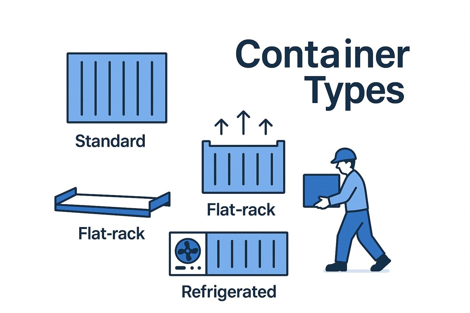 Shipping container types and sizes guide United States ContainersClub